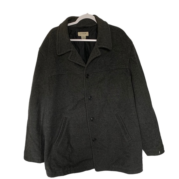 J. Crew Jackets & Coats J Crew Mens Wool Pea Coat In Grey Poshmark
